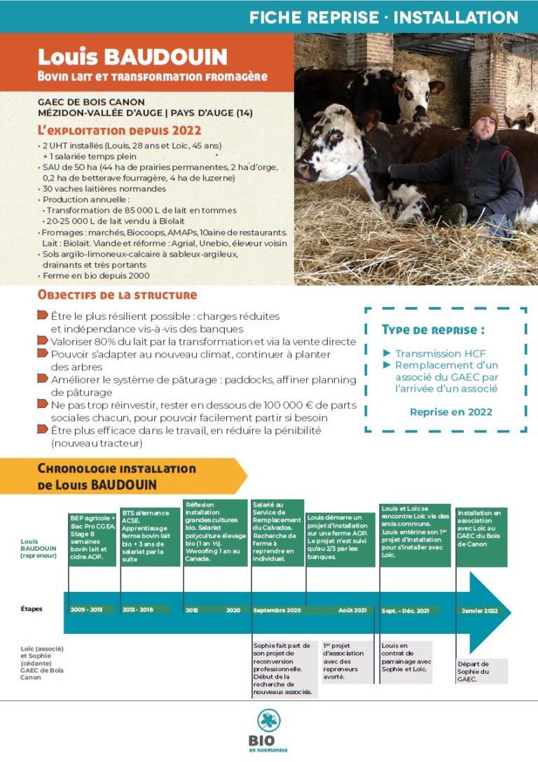 Témoignage de Louis Baudouin